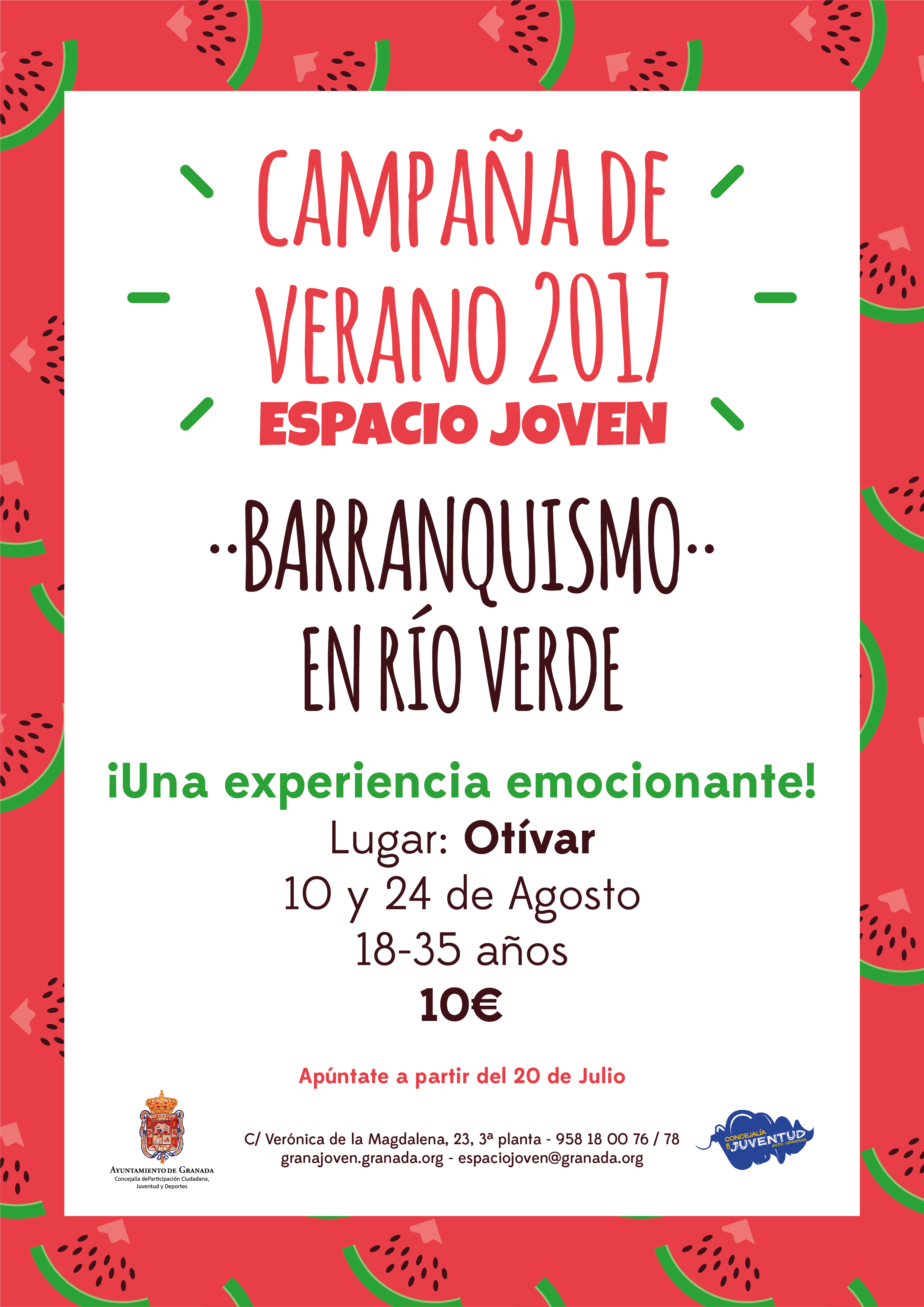 Campaa de Verano Granajoven. BARRANQUISMO en Rio Verde